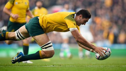 &nbsp; (Le deuxième ligne australien Rob Simmons a inscrit un essai dès la 2ème minute du match © REUTERS / Dylan Martinez)