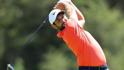 Alexander Levy, lors du premier tour de l'Open des États-Unis au Shinnecock Hills Golf Club, le 14 juin 2018 à Southampton, New York. (WARREN LITTLE / GETTY IMAGES NORTH AMERICA)