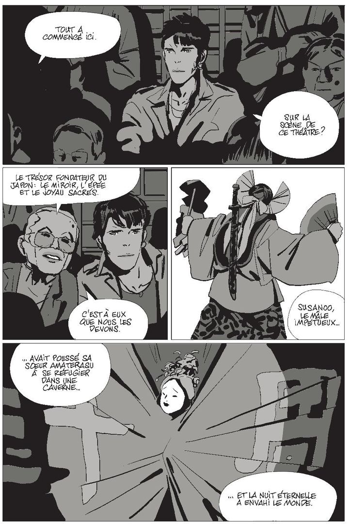 Extrait de la bande dessinée "Océan Noir". Pour cet ouvrage, Bastien Vivès et Martin Quenehen ont revisité le personnage de Corto Maltese crée par Hugo Pratt.&nbsp; (CASTERMAN)