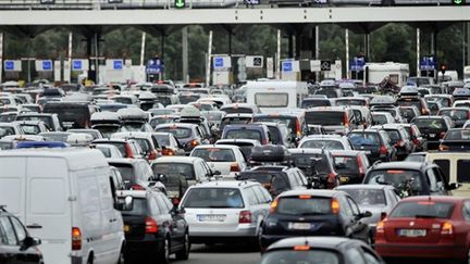 Au péage de Villefranche-sur-Saône sur l'autoroute A6 (AFP - JEFF PACHOUD)