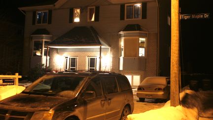 La maison dans laquelle un jeune am&eacute;ricain de 19 ans a &eacute;t&eacute; retrouv&eacute; mort, vendredi 13 f&eacute;vrier 2015, &agrave;&nbsp;Timberlea, en&nbsp;Nouvelle-Ecosse, au Canada. ( ANTON GOLUBEV / REUTERSUN )