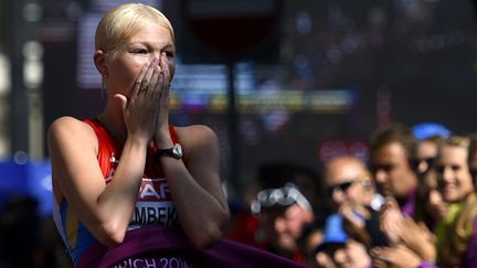 La Russe Alembekova sacrée au 20 km marche (FABRICE COFFRINI / AFP)