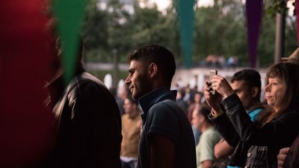 Le "Bal des migrants", le 13 juillet 2020 à Paris. (CHLOE SHARROCK / HANS LUCAS / AFP)