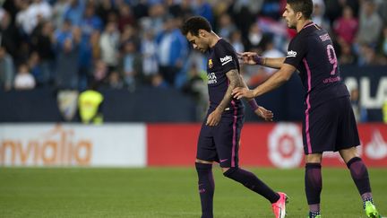 Le Barça de Suarez et Neymar a chuté à Malaga (JORGE GUERRERO / AFP)