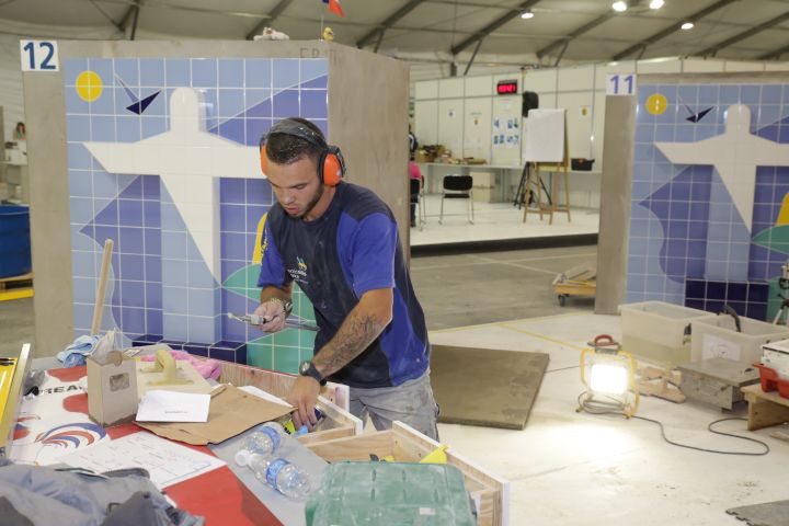 &nbsp; (Thomas Landreau a représenté le célèbre Christ de Rio de Janeiro © WorldSkills France - Daniel LeStanc)