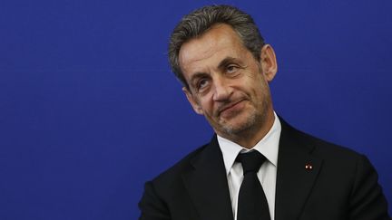 Nicolas Sarkozy, le 10 mars 2014 &agrave; Nice (Alpes-Maritimes). (VALERY HACHE / AFP)