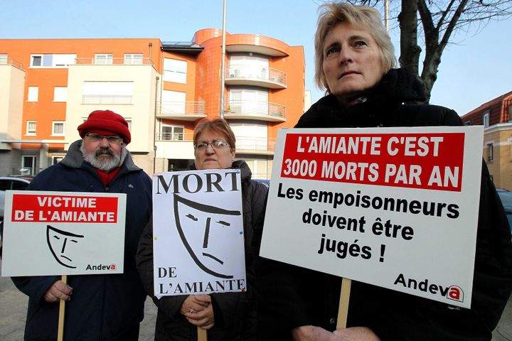 Manifestation des victimes de l'amiante
 (PHOTOPQR/VOIX DU NORD)