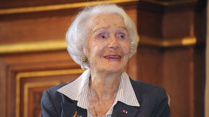 Gisèle Casadesus, lauréate de la médaille Grand Vermeille, à Paris, le 24 octobre 2013
 (Aurélien Meunier - Sipa)