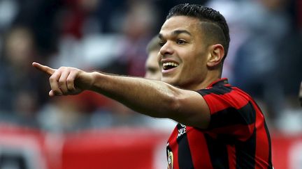 Le milieu offensif Hatem Ben Arfa lors du match de Ligue 1 Nice-Ajaccio, le 20 mars 2016.&nbsp; (ERIC GAILLARD / REUTERS)