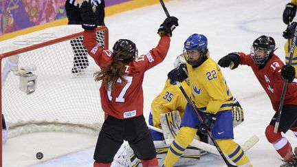 Les hockeyeuses suisses (ALEXANDER NEMENOV / AFP)