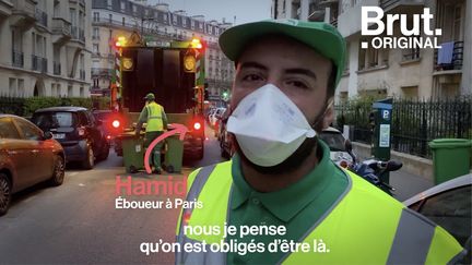 Hamid est éboueur. Malgré l'épidémie, lui et ses collègues continuent de travailler. Ils témoignent.