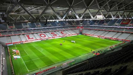 Le stade Pierre-Mauroy&nbsp;à Villeneuve-d'Ascq, près de Lille (Nord), le 1er avril 2018. (DENIS CHARLET / AFP)