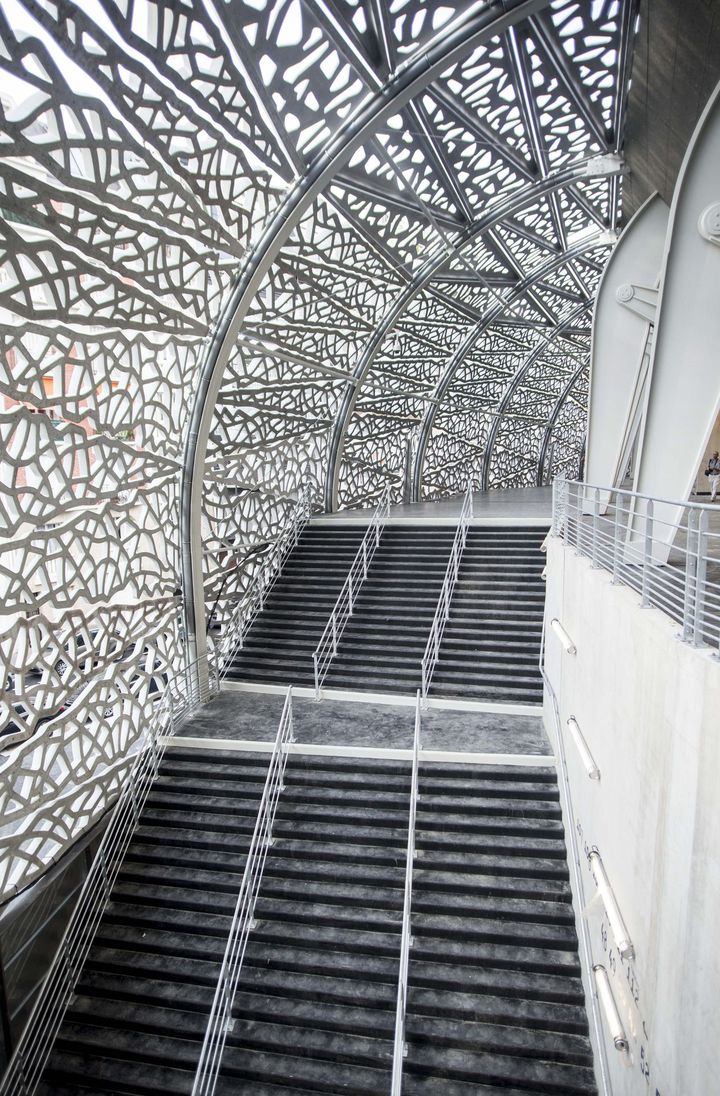 L'intérieur du stade Jean Bouin dessiné par Rudy Ricciotti (Paris, 2013) 
 (IP3 PRESS/MAXPPP)