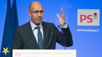 Le Premier secr&eacute;taire du PS, Harlem D&eacute;sir,&nbsp;le 26 janvier 2013 lors d'un discours &agrave; La Mutualit&eacute; (Paris). (BERTRAND LANGLOIS / AFP)