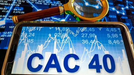 L'indice du CAC 40 a franchi, pour la première fois de son histoire, le seuil symbolique des 8 000 points en séance jeudi 7 mars (photo d'illustration). (RICCARDO MILANI / HANS LUCAS)