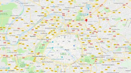 Neuf personnes ont été interpellées après une expédition punitive à Drancy en Seine-Saint-Denis. (CAPTURE ECRAN GOOGLE MAPS)