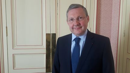 Philippe Bas, président de la commission qui a auditionné Alexandre Benalla. (SEBASTIEN BAER / FRANCEINFO / RADIO FRANCE)