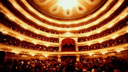 L'int&eacute;rieur du th&eacute;&acirc;tre du Bolcho&iuml;, &agrave; Moscou (Russie). (PETE TURNER / RISER / SIPA)