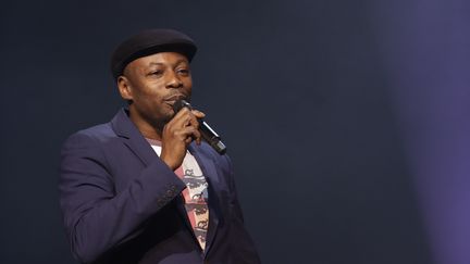 MC Solaar, lors d'une remise de prix en 2018. (THOMAS SAMSON / AFP)