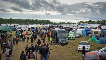 Teknival de Pernay, 30 avril 2017 (GUILLAUME SOUVANT / AFP)