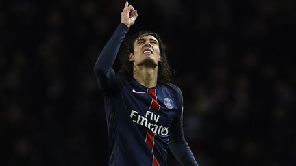 Le joueur uruguayen du PSG Edinson Cavani a donné la victoire au PSG