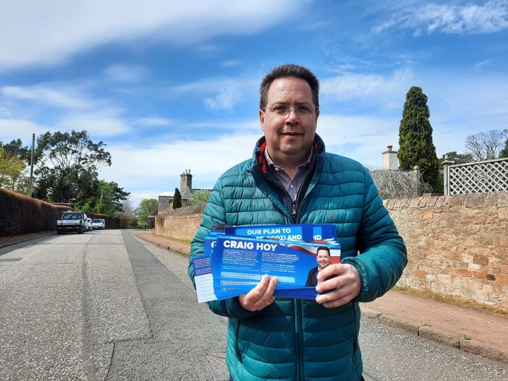 Craig Hoy est candidat le Conservateur dans la circonscription du East Lothian. (RICHARD PLACE / FRANCEINFO / RADIO FRANCE)