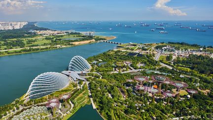 Singapour. Marina Bay. (Illustration) (TUUL & BRUNO MORANDI / THE IMAGE BANK RF / GETTY IMAGES)