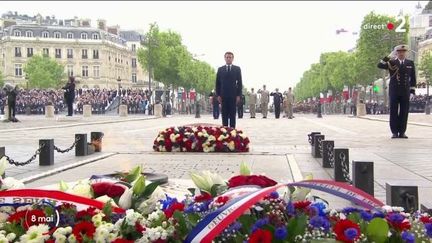 Revivez les commémorations du 8-Mai présidées par Emmanuel Macron sur les Champs-Elysées