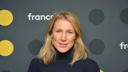 Agathe Lecaron, animatrice de "La maison des maternelles" sur France 5.&nbsp; (JEAN-CHRISTOPHE BOURDILLAT / RADIO FRANCE)