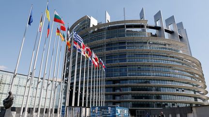 Le Parlement européen à Strasbourg (Bas-Rhin). (LUDOVIC MARIN / AFP)