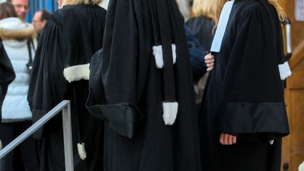 Des avocats au palais de Justice de Valence (Drôme), en décembre 2019. Photo d'illustration. (NICOLAS GUYONNET / HANS LUCAS)