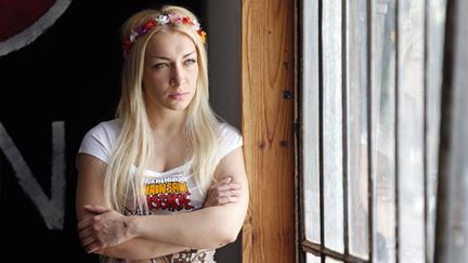 &nbsp; (Inna Shevchenko, la leader des Femen et opposante à Vladimir Poutine © Reuters-Charles Platiau)