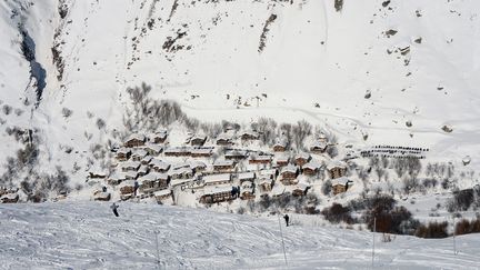 Le village de Bonneval-sur-Arc, en&nbsp;Haute-Maurienne (Savoie), le 26 février 2013. (MOUILLAUD RICHARD / MAXPPP)