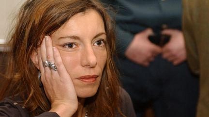 Krisztina Rady, ex-femme de Bertrand Cantat,&nbsp;le 22 mars 2004 &agrave; Vilnius (Lituanie). Elle s'est suicid&eacute;e le 10 janvier 2010 &agrave; Bordeaux.&nbsp; (ERIC FEFERBERG / AFP)