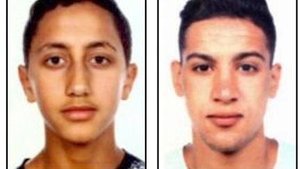 Moussa Oukabir, Said Aallaa, Mohamed Hychami et Younes Abouyaaqoub font partie des suspects des deux attaques survenues jeudi 17 août en Catalogne, en Espagne. (MOSSOS D'ESQUADRA / AFP)