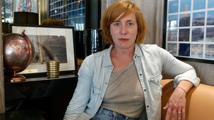 La danseuse, comédienne, scénariste, réalisatrice Andréa Bescond à Paris le 14 septembre 2020 (DANIEL FOURAY / MAXPPP)