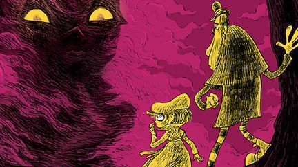 "Lucile Finemouche &amp; le Balafré - tome 2", détail de la couverture
 (Yomgui Dumon / Actes Sud Junior)