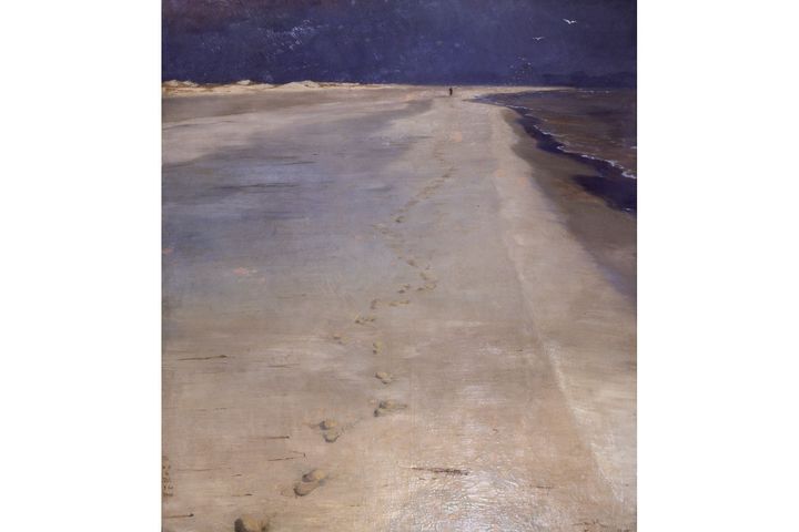 Peder Severin Krøyer, "Depuis la plage sud, Skagen", 1883&nbsp; (© Kunsthalle zu Kiel, Photo : Foto-Renard, Kiel)