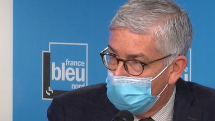 Benoît Vallet, le directeur de l'Agence régionale de Santé des Hauts-de-France, le 10 mars 2021 sur France Bleu. (CAPTURE ECRAN FRANCE BLEU)