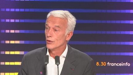 Patrick Martin, président du Medef, invité du 8h30 de franceinfo, le 24 septembre 2024. (FRANCEINFO / RADIO FRANCE)