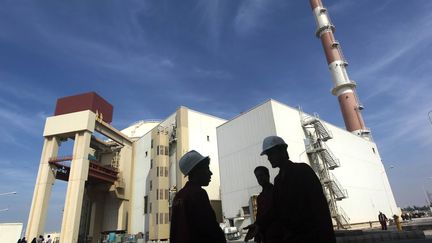 Un r&eacute;acteur nucl&eacute;aire dans le sud de l'Iran &agrave; 1 200 km de T&eacute;h&eacute;ran, le 26 octobre 2010. (AK/JH/GT/MRO/JA)