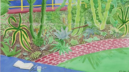 David Hockney "Cactus Garden III" (RICHARD SCHMIDT)