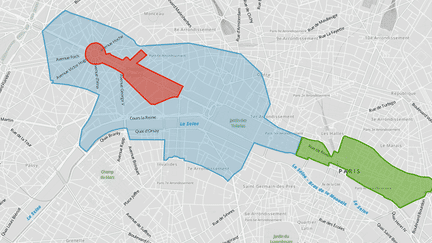 La circulation risque d'être difficile lors du week-end du 14-Juillet&nbsp;à Paris. (NICOLAS ENAULT / CARTO)