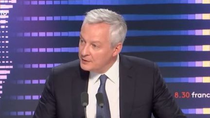 Le ministre de l'Economie et des Finances, Bruno Le Maire, invité de franceinfo, vendredi 8 juillet (FRANCEINFO)