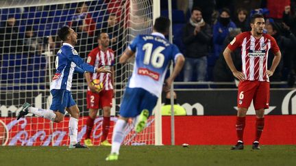 Les joueurs de l'Atletico dépités (JOSEP LAGO / AFP)