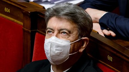 Jean-Luc Mélenchon, le 10 novembre 2020, à l'Assemblée nationale. (THOMAS COEX / AFP)