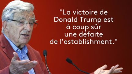 Jean-Pierre Chevènement,&nbsp;dans un communiqué publié sur son site internet, le 9 novembre 2016. (AFP)