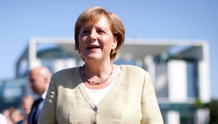 La chanceli&egrave;re allemande Angela Merkel &agrave; Berlin (Allemagne), le 19 ao&ucirc;t 2012. (KAY NIETFELD / DPA)