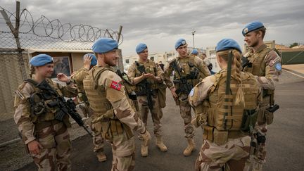 Des soldats norvégiens de la Minusma en poste&nbsp;dans un camp de&nbsp;Bamako, au Mali, le 31 mai 2019. (JUNGE, HEIKO / NTB SCANPIX MAG)