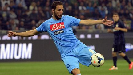 Gonzalo Higuain, ici sous le maillot de Naples (OLIVIER MORIN / AFP)